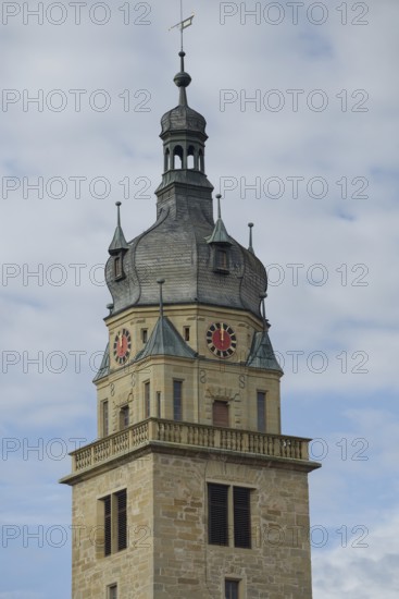 Town church, church tower, tower, church, old town, Hohenlohe, Heilbronn-Franken,