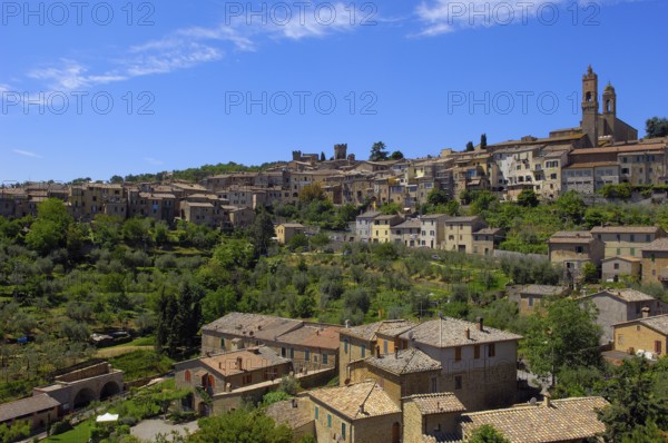 Montalcino, Val d'Orcia, Orcia Valley, UNESCO World Heritage Site, Siena Province, Tuscany, Tuscany