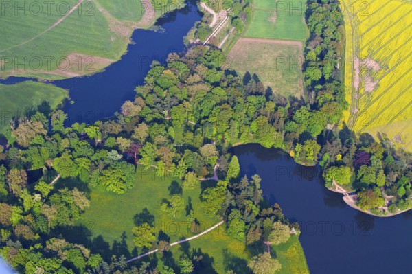 Lake Wörlitz, Dessau-Wörlitz Garden Realm, Wittenberg County, Saxony-Anhalt, Germany, Europe