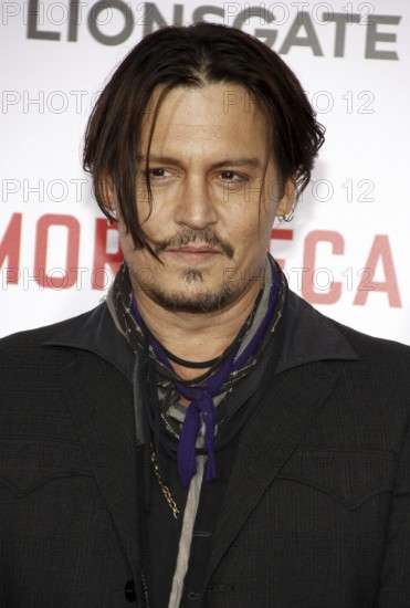 Johnny Depp at the Los Angeles premiere of 'Mortdecai' held at the TCL Chinese Theater in Hollywood