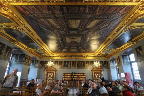 Knights' Hall, Iburg Castle, Bad Iburg, Lower Saxony, Germany, Europe
