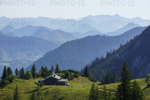 Taubensteinhaus, Spitzingsee, Mangfall Mountains, Upper Bavaria, Germany, Europe