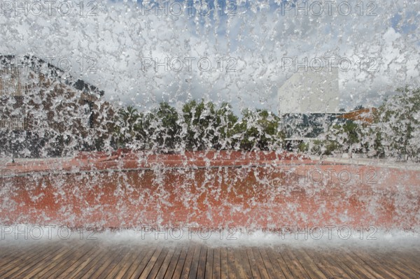 Water fountain, Park Nations, Lisboa, Water games, Parque das Nacoes, former Expo 1998 exhibition