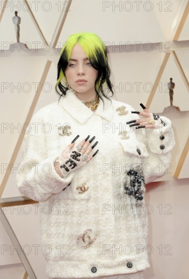 Billie Eilish at the 92nd Academy Awards held at the Dolby Theatre in Hollywood, USA on February 9,