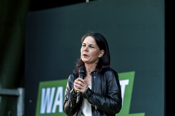 Annalena Bärbock, Foreign Minister of Germany, speaks at the closing of the Bündnis 90/Die Grünen