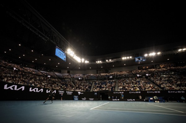 MELBOURNE, AUSTRALIA, JANUARY 25: Day 9 action of the 2022 Australian Open at Melbourne Park on