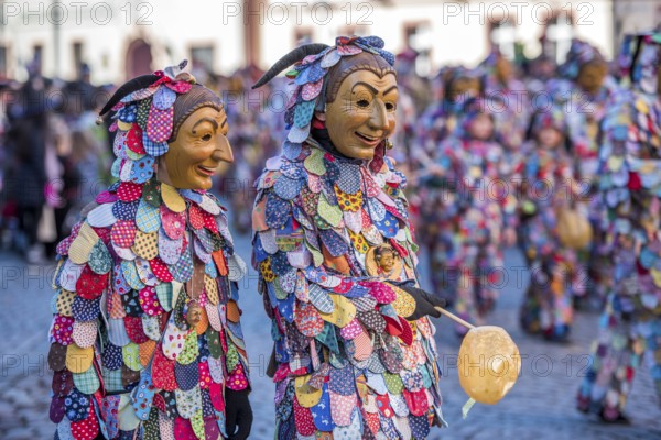 Spättlehansel on the carnival procession, Big Fasendumzug, Alemannic Fasnacht, Gengenbach,