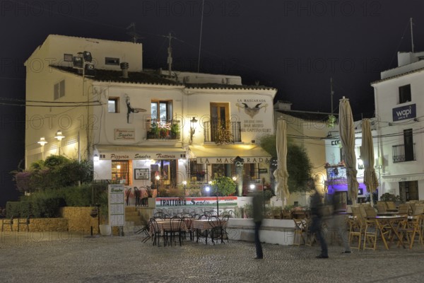 Restaurant "Pizzeria Sandro" on the market square, Altea, Costa Blanca, Province of Alicante,
