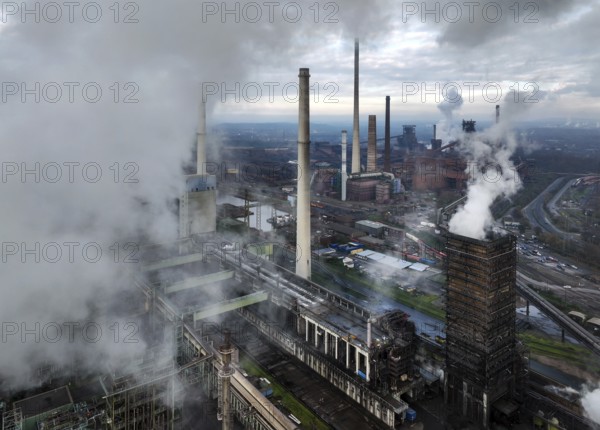Duisburg, Ruhr area, North Rhine-Westphalia, Germany, ThyssenKrupp Steel Europe in