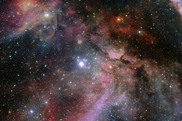 Nebula, cluster of stars in deep space. Science fiction art. Elements of this image furnished by