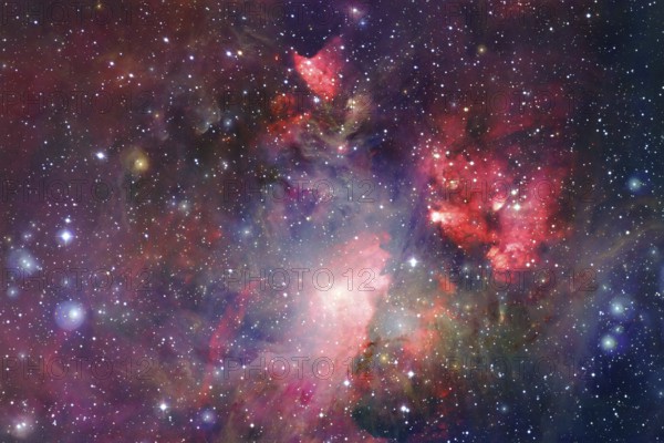 Endless universe with stars and galaxies in outer space. Cosmos art. Elements of this image