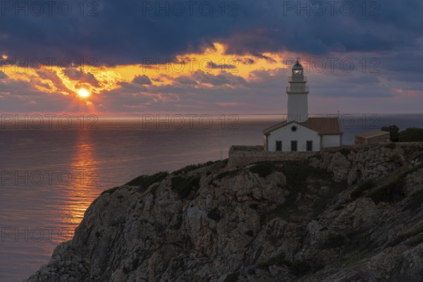 Sunrise at the Capdepera lighthouse near Cala Rajada, Majorca