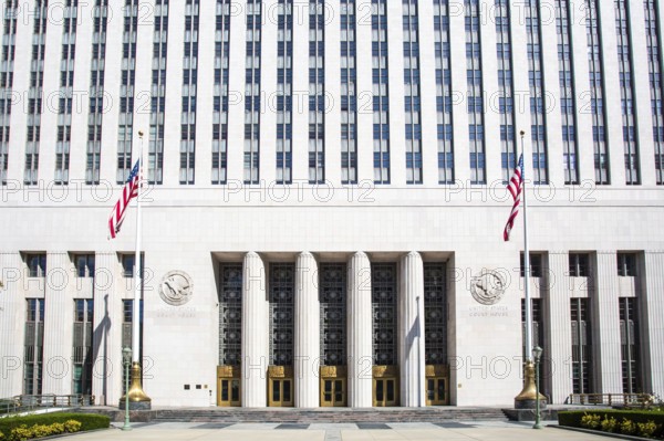 United States Court House on a clear hot summer's day in Los Angeles, California, USA, North