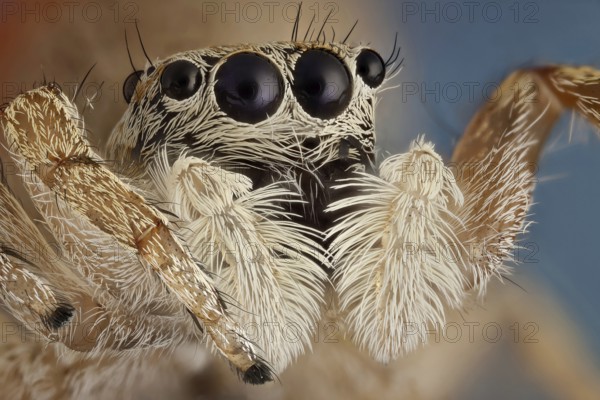 A small jumping spider, these spiders make great hunters, using their very agile jumps giving their