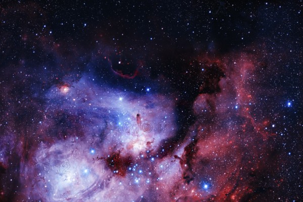 Beautiful galaxy somewhere in deep space. Cosmic wallpaper. Elements of this image furnished by