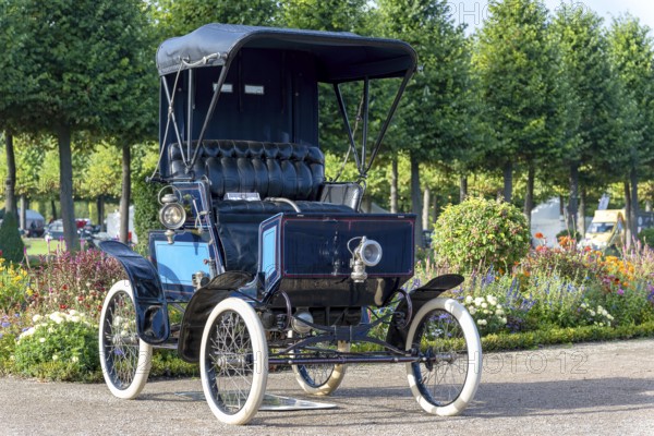 Vintage Grout Steamer, USA 1900, steam drive, 1 cylinder, 6. 5 hp, 320 kg, 35 km h, Classic Gala,