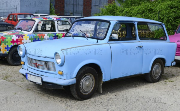 The Trabant is a car that was produced by former East German auto maker VEB Sachsenring