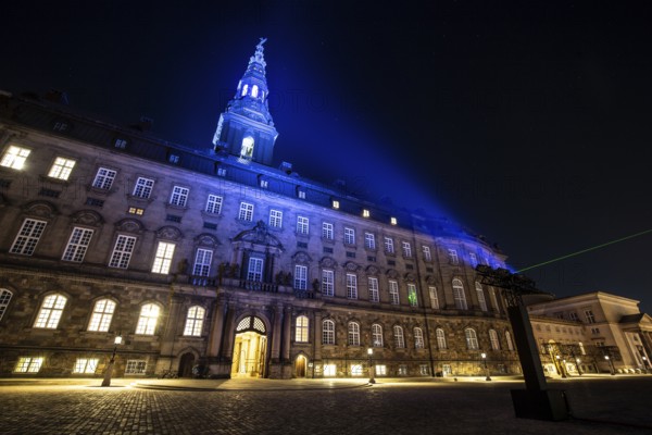 Copenhagen, Denmark, February 15, 2019: The seat of the Danish parliament Christiansborg Palace