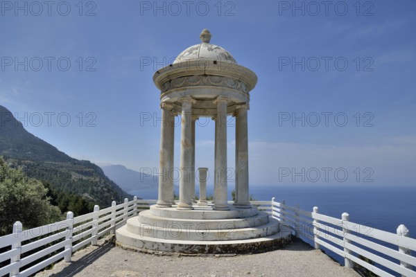 Ionic temple on the estate Son Marroig, the former residence of Ludwig Salvator, near Deia,