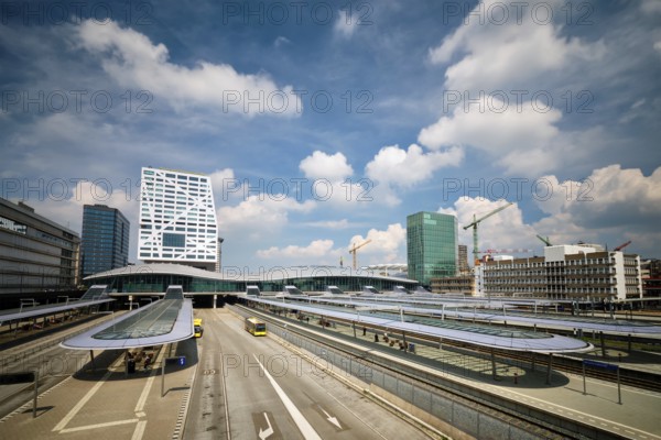 UTRECHT, NETHERLANDS, MAY 25, 2018: Utrecht bus and railway station Utrecht Centraal. Utrecht,