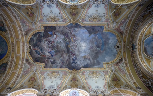 Interior view, ceiling painting by Paul Troger, Cathedral of the Assumption of the Blessed Virgin