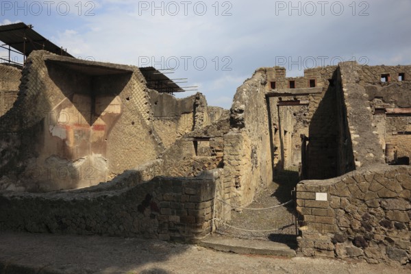 Ruined city of Herculaneum, Campania, Italy, Europe