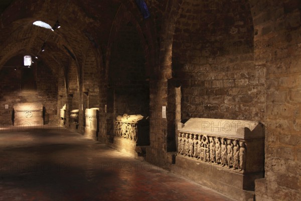 City of Palermo, the Cathedral Maria Santissima Assunta, sarcophagi in the crypt, UNESCO World