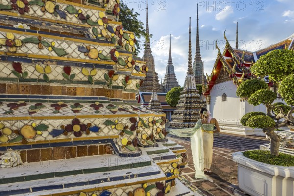 Wat Pho Temple is Bangkok's oldest Buddhist monastery near the Grand Palace. Four chedis are among