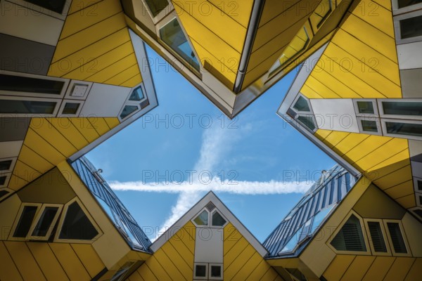 ROTTERDAM, NETHERLANDS, MAY 11, 2017: Cube houses, innovative cube-shaped houses designed by