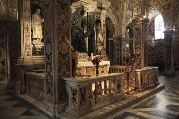 Crypt in the Cathedral Cattedrale di Sant' Andrea, Amalfi, Campania, ItalyAmalfi, Italy, Europe