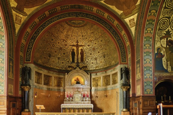 Interior of the Chapel of Grace as a northern extension of the monastery church of the Archabbey of