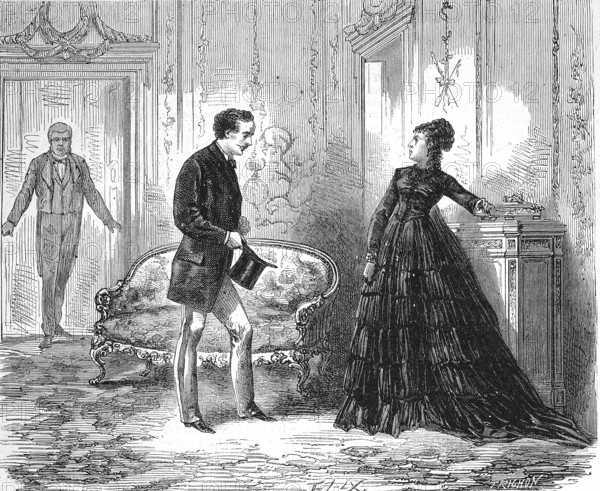 French Theatre, by Paul Forestier and Emile Augier, 1868, France, Historic, digitally restored