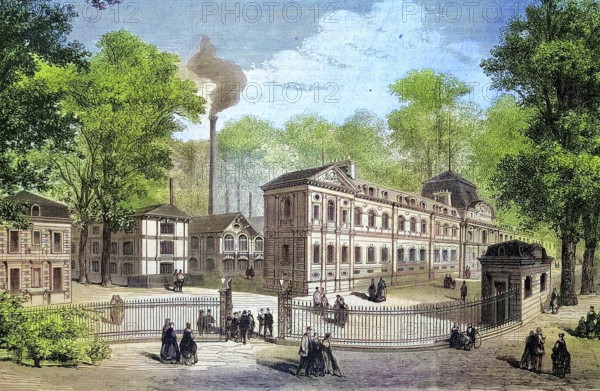New buildings of the imperial porcelain manufactory in Sevres, Manufacture royale de porcelaine de