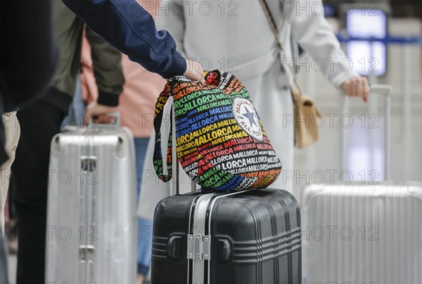 Düsseldorf, North Rhine-Westphalia, Germany - Düsseldorf Airport, Easter holidaymakers at the