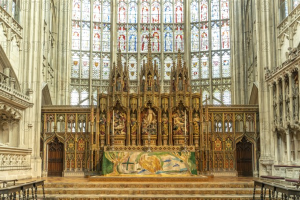 Altar of Gloucester Cathedral, England, Great Britain