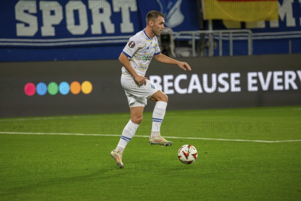 Football UEFA Europa League, 2024/25 season, matchday 2: TSG Hoffenheim v Dynamo Kiev. On the ball: