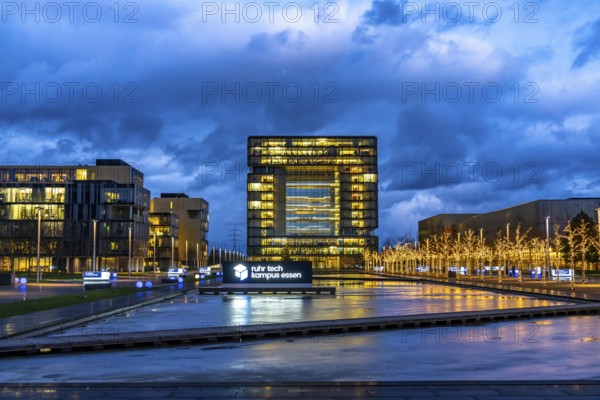 The Ruhr Tech Campus Essen, formerly the Thyssenkrupp Campus, headquarters of Thyssenkrupp,