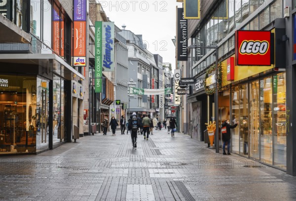 Cologne, North Rhine-Westphalia, Germany - Cologne city centre in times of the corona crisis during