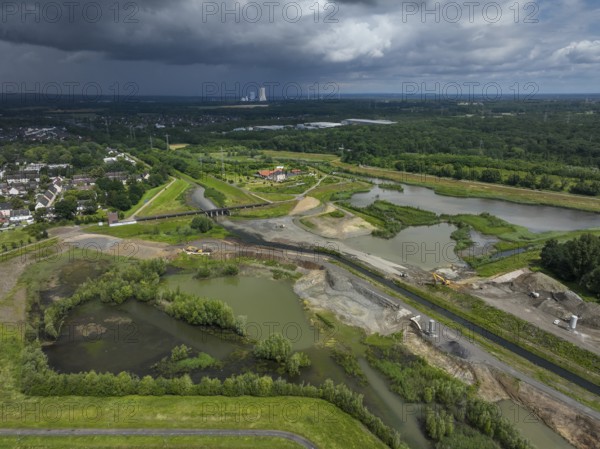 Dortmund / Castrop-Rauxel, North Rhine-Westphalia, Germany, river renaturalisation, renaturation of
