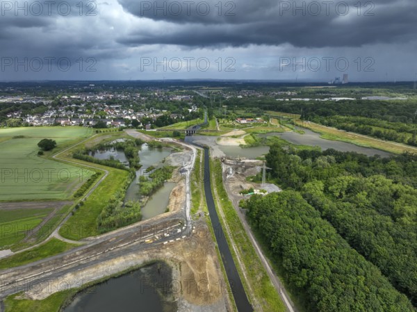 Dortmund / Castrop-Rauxel, North Rhine-Westphalia, Germany, river renaturalisation, renaturation of