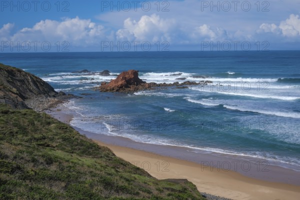 Vila do Bisbo, Algarve, Portugal - Ponta Ruiva Beach Praia da Ponta Ruiva, beautiful secluded sandy