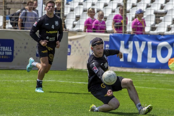 Fistball: TSV Pfungstadt against DSG UKJ Froschberg (IFA 2024 Fistball World Tour Finals Mannheim,