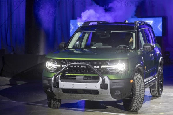 Detroit, Michigan USA - 9 January 2025 - Ford Vehicles are displayed at the 2025 Detroit Auto Show.