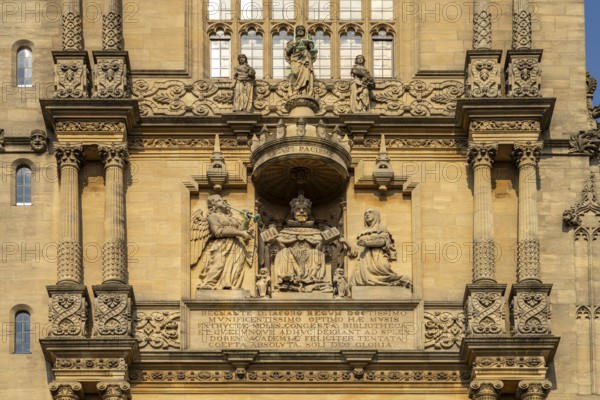 Detail of the Tower of the Five Orders, Bodleian Library, University of Oxford, Oxford,