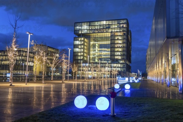 The Ruhr Tech Campus Essen, formerly the Thyssenkrupp Campus, headquarters of Thyssenkrupp,