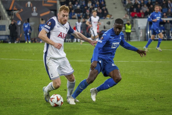 Football UEFA Europa League, 2024/25 season, matchday 7: TSG Hoffenheim v Tottenham Hotspur. On the