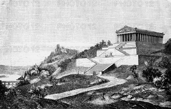 Temple of honour and memorial for German celebrities, Walhalla in Donaustauf, classicist