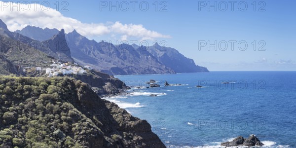 Atlantic coast near Taganana, Tagana valley, Barranco de la Iglesia, Anaga mountains, Las Montanas