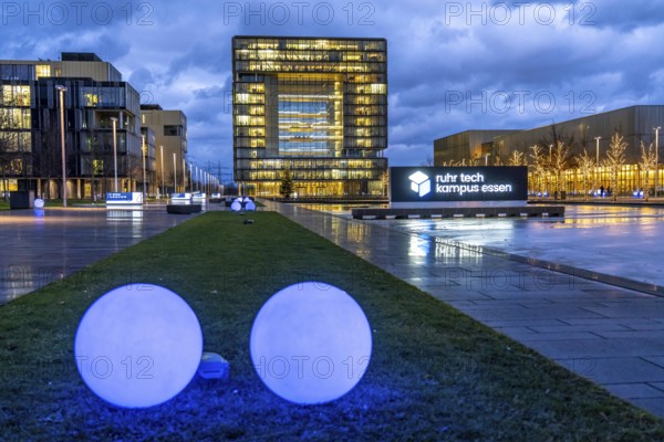 The Ruhr Tech Campus Essen, formerly the Thyssenkrupp Campus, headquarters of Thyssenkrupp,