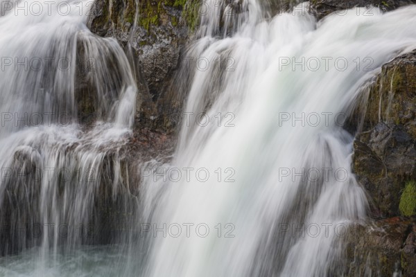 The Kolufossar waterfalls of the river Vididalsa consists of 3 falls the upper fall Efrifoss, in